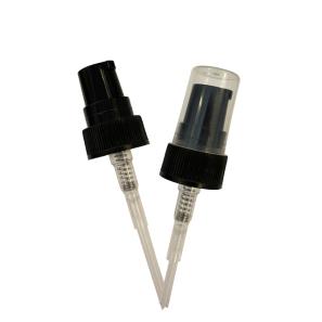 24mm 24-400 Ribbed Surface Black White Color Cream Treatment Pump