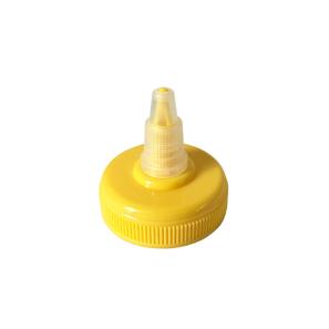 38mm 38-400 Yellow Color Twist Top Cap With Heat Induction Seal for ketchup salad dressing Bottle