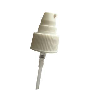 18mm 18-410 Ribbed Surface White Color Cream Treatment Pump