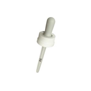 1ML 24/400 child resistance cap CRC hand press cap plastic dropper for Large suction silica gel tip dropper